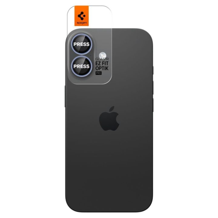 Dėklas kameros stiklui iPhone 16 Spigen Optik Pro – apsaugai ir vaizdo raiškai kasdien.