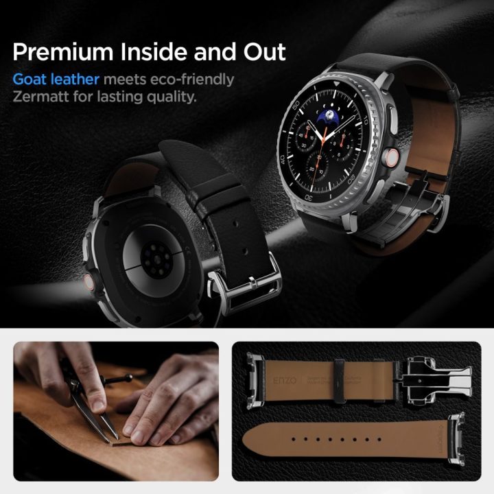 Dirželis Samsung Galaxy Watch Spigen Enzo – patogiam ir stilingam dėvėjimui kasdien.