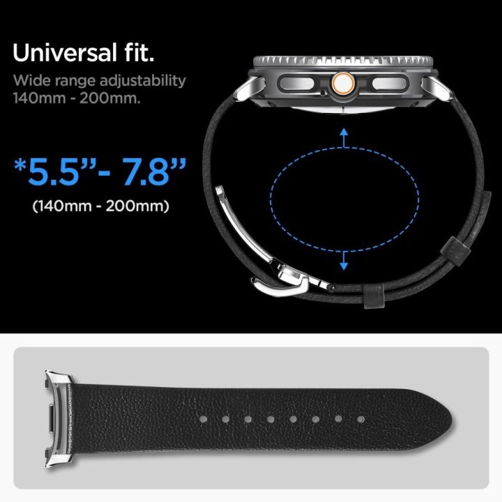Dirželis Samsung Galaxy Watch Spigen Enzo – patogiam ir stilingam dėvėjimui kasdien.