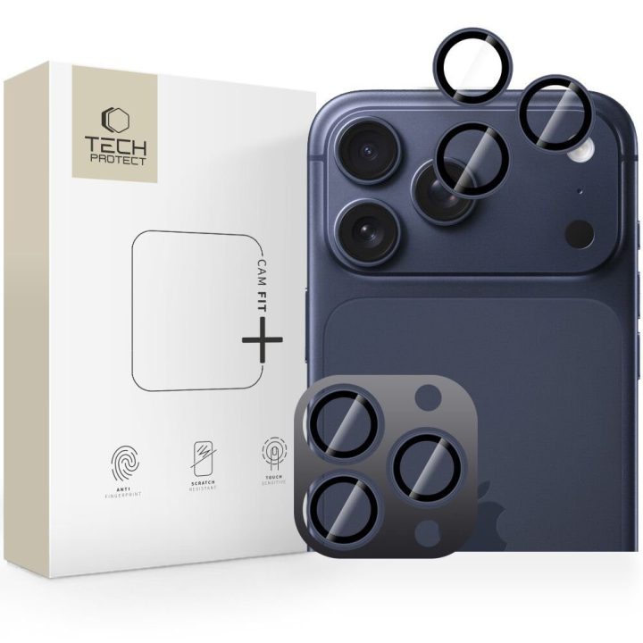 Kameros dangtelis iPhone 14–17 Pro Max Camring Fit+ – privatumo ir lęšių apsaugai kasdien.