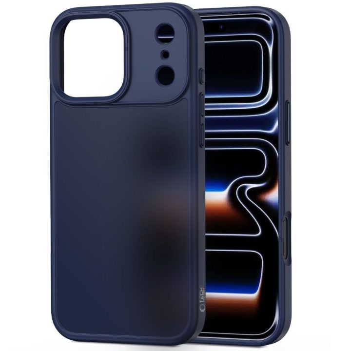 iPhone 17 Pro dėklas matinės tamsiai mėlynos