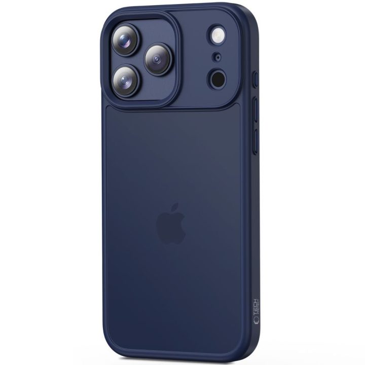 iPhone 17 Pro dėklas matinės tamsiai mėlynos