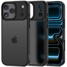 iPhone 17 Pro Max dėklas matinės juodos spalvos