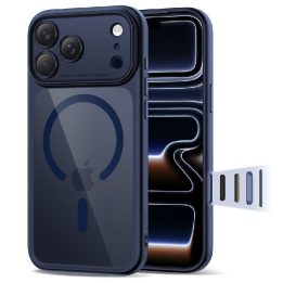 iPhone 17 Pro dėklas tamsiai mėlynas su MagSafe