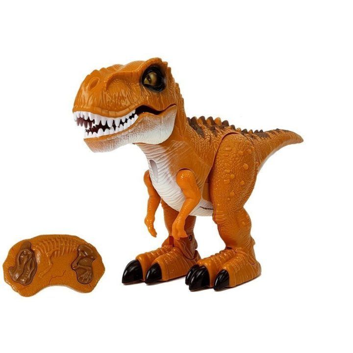 Dinozauras su pulteliu bronzinis – garsui, šviesai ir nuotykiams žaidimų metu.