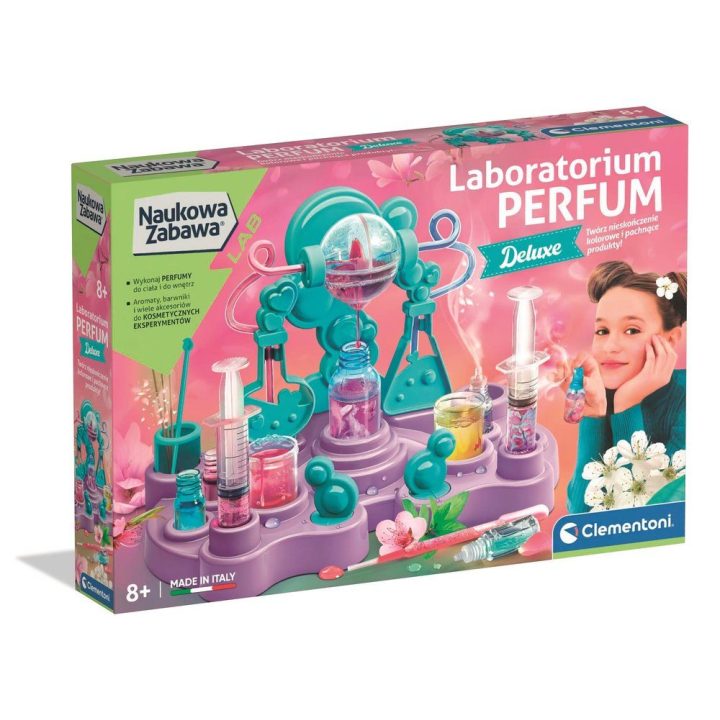Rinkinys kvepalų laboratorija Clementoni – kūrybiškiems kvapų eksperimentams namuose.
