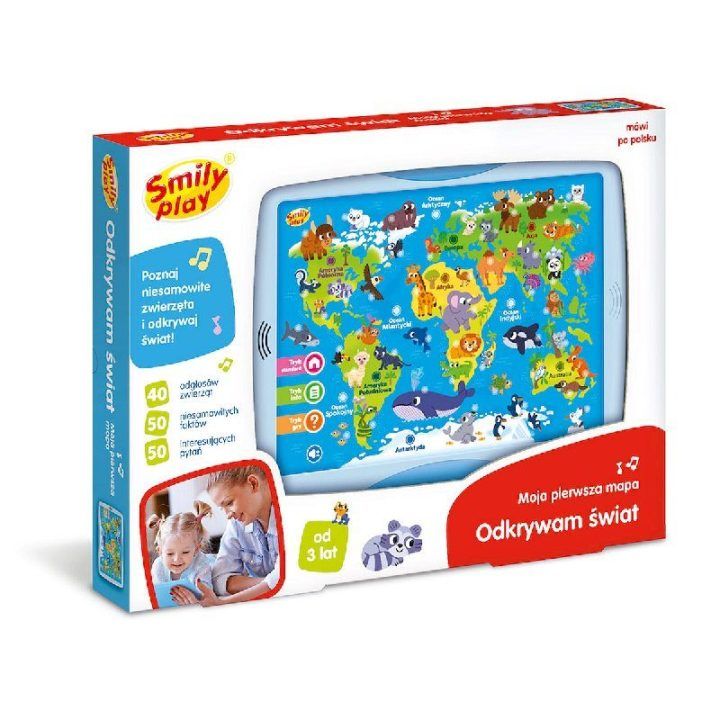 Žaislas edukacinė žemėlapio lenta Smily Play – pažinimui ir smagiam mokymuisi namuose.