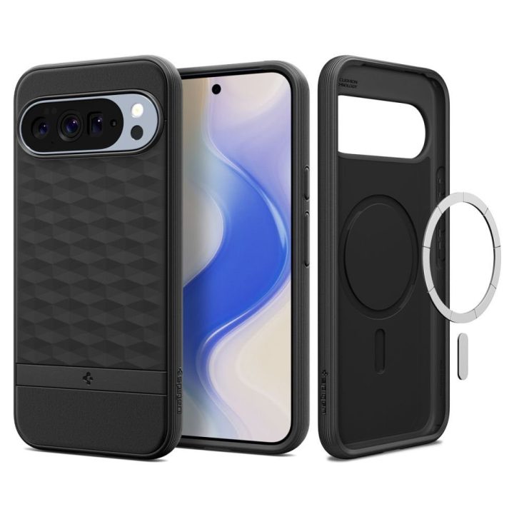 Google Pixel 10 Pro XL dėklas su MagSafe matinė juoda Spigen