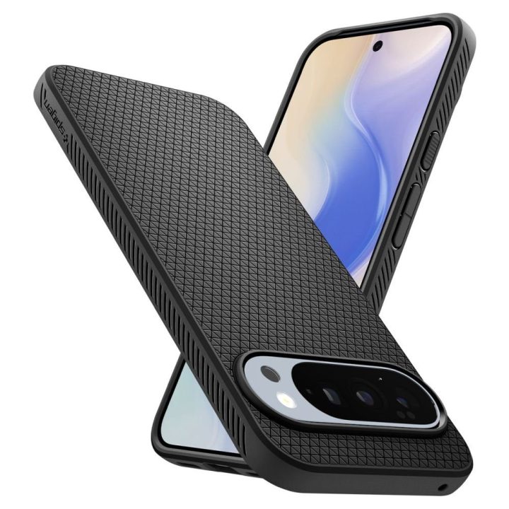 Google Pixel 10 Pro XL dėklas matinės juodos spalvos Spigen