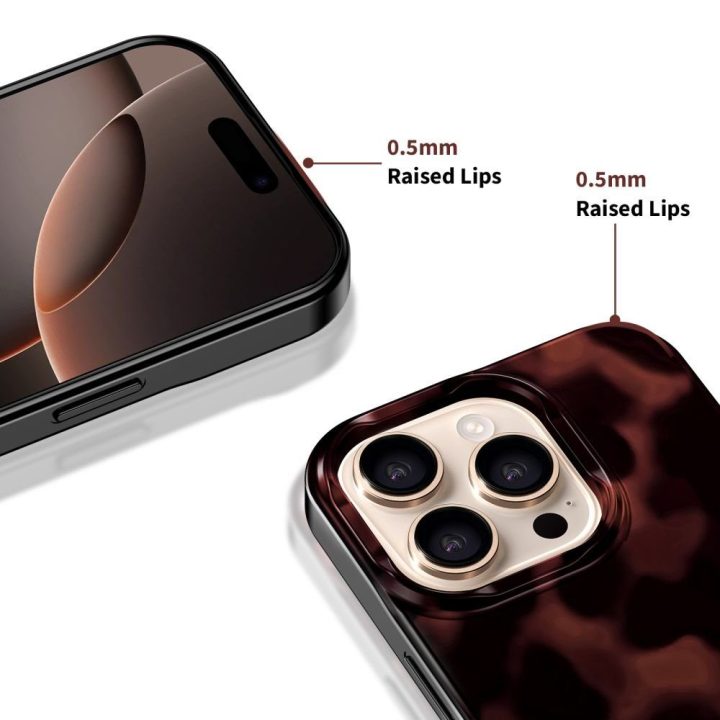 iPhone 16 Pro dėklas juodas su raudonais akcentais