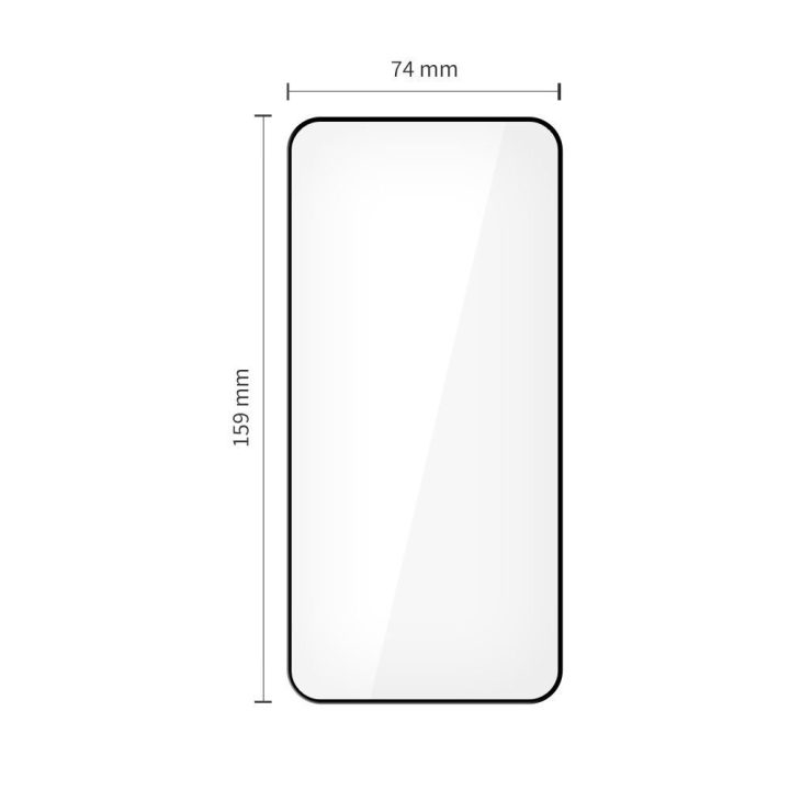 Xiaomi 15T / 15T Pro stiprintas stiklas juodas 2 vnt.