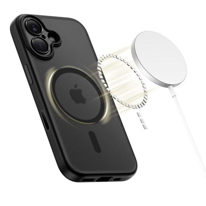 iPhone 17 dėklas su MagSafe matinė juoda
