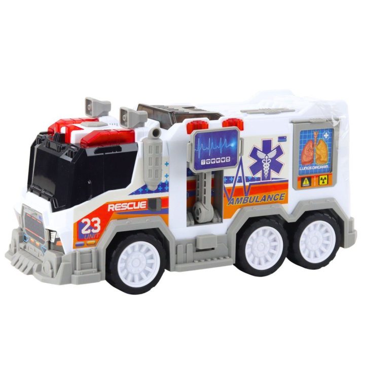 Medicininių automobilių žaislas su garso ir šviesos efektais raudonas Playmobil