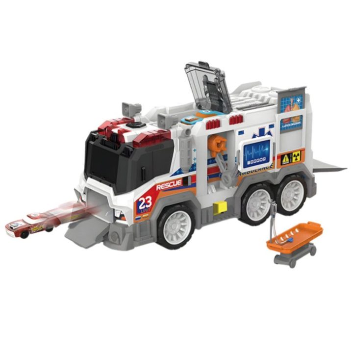 Medicininių automobilių žaislas su garso ir šviesos efektais raudonas Playmobil