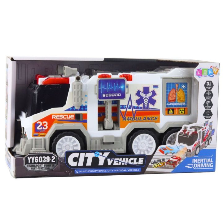 Medicininių automobilių žaislas su garso ir šviesos efektais raudonas Playmobil