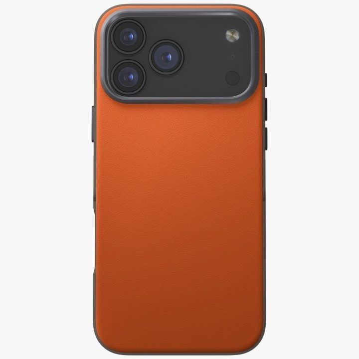 Dėklas oranžinis–pilkas Uniq Lyden iPhone 17 Pro Max – patikimas pasirinkimas