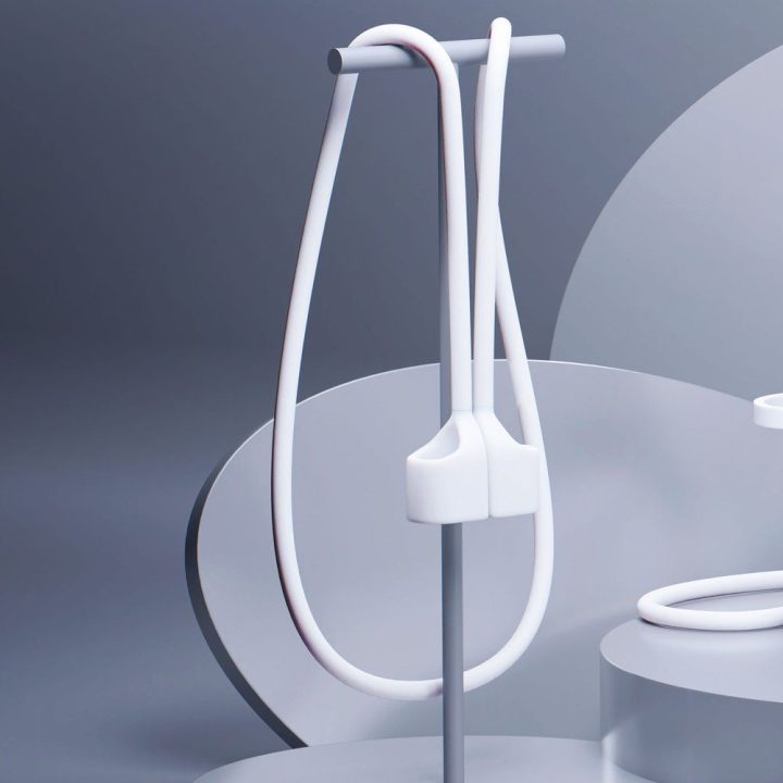 Dėklas baltas silikoninis AirPods Pro 3