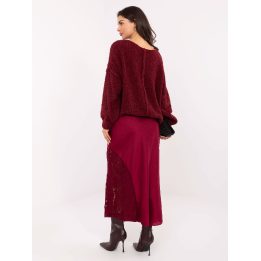 Sijonas bordo spalvos Makadamia – elegancijai ir patogumui visomis progomis.