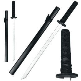 Medinis katana treniruočių kardas juodas 70 cm – saugus pasirinkimas žaidimams