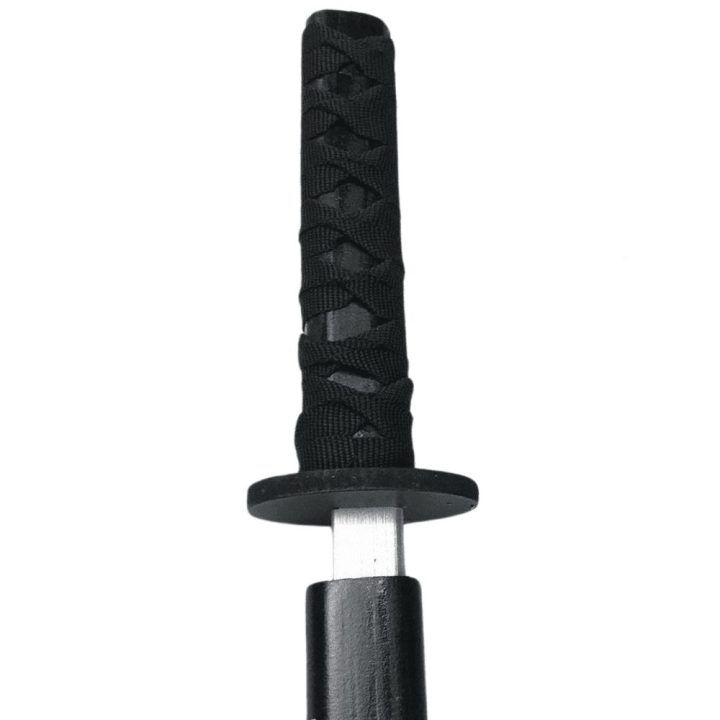 Medinis katana treniruočių kardas juodas 70 cm – saugus pasirinkimas žaidimams