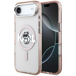 Dėklas iPhone 17 Air Karl Lagerfeld Choupette rožinis – stilingas pasirinkimas