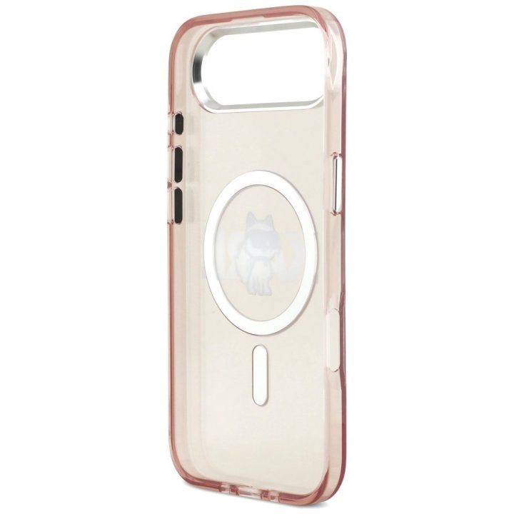 Dėklas iPhone 17 Air Karl Lagerfeld Choupette rožinis – stilingas pasirinkimas