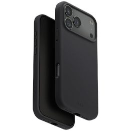 Dėklas iPhone 17 Pro Uniq Lino pilkas – patikimas pasirinkimas