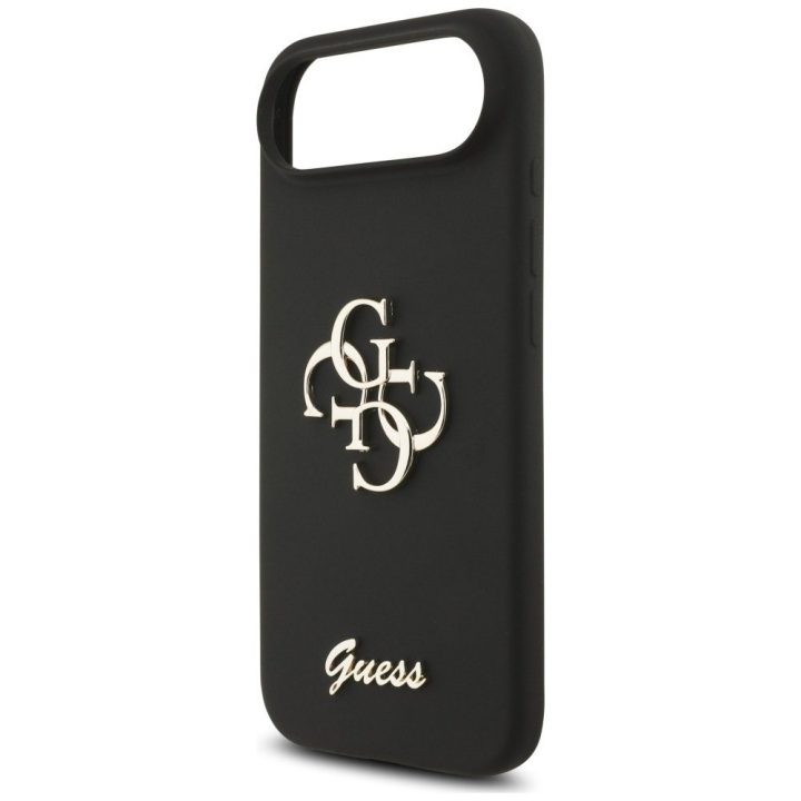 Dėklas iPhone Air Guess Silicone Big 4G Script juodas – patikimas pasirinkimas