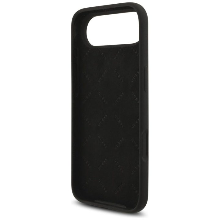 Dėklas iPhone Air Guess Silicone Big 4G Script juodas – patikimas pasirinkimas