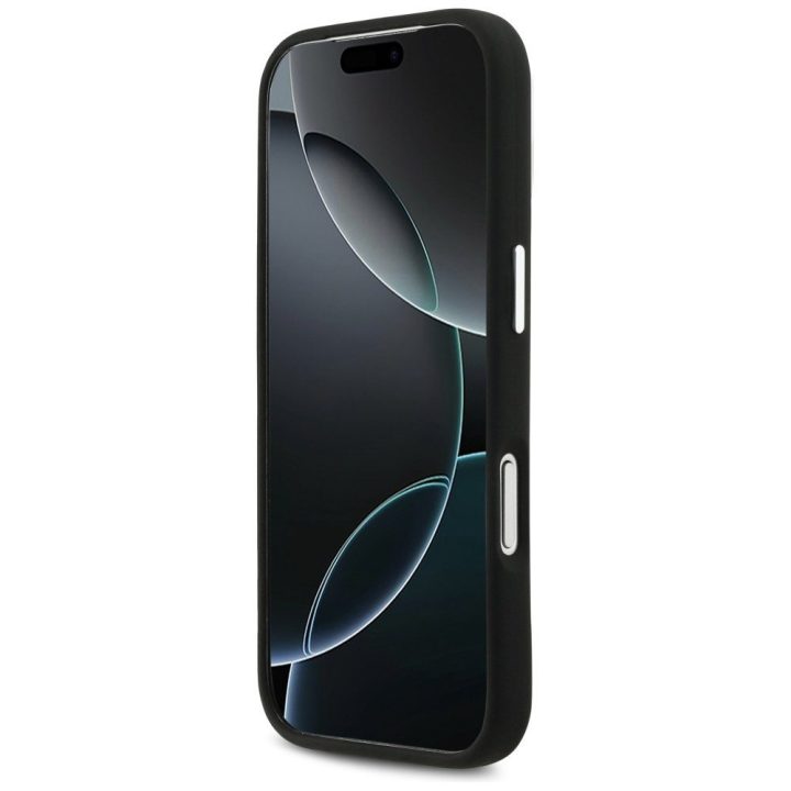 Dėklas iPhone 17 Pro Mercedes silikoninis juodas – elegantiškas pasirinkimas