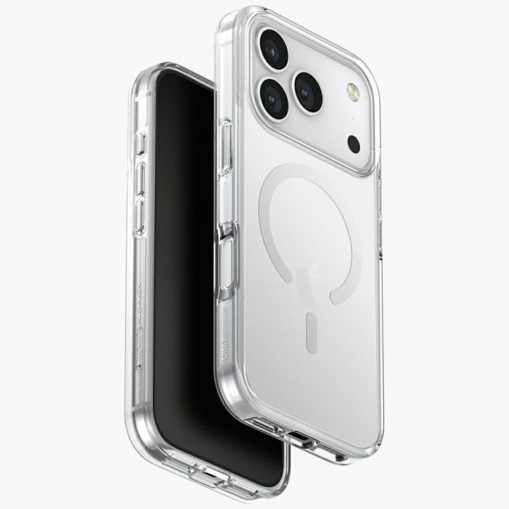 Dėklas iPhone 17 Pro Uniq Clario MagClick permatomas – patikimas pasirinkimas