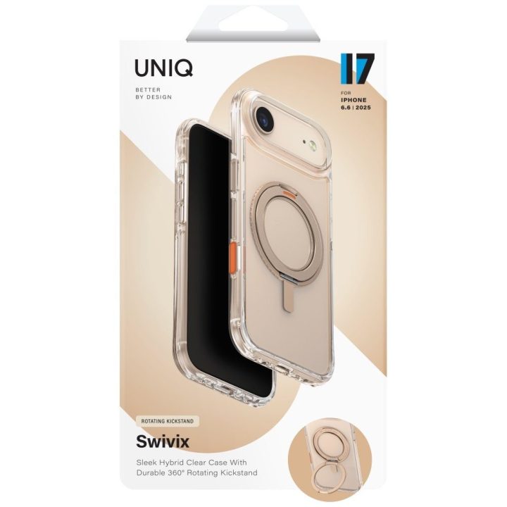 Dėklas iPhone Air Uniq Swivix su 360 laikikliu – patikimas pasirinkimas