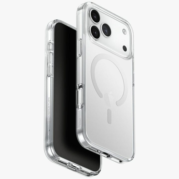 Dėklas iPhone 17 Pro Max Uniq Clario MagClick permatomas – patikimas pasirinkimas