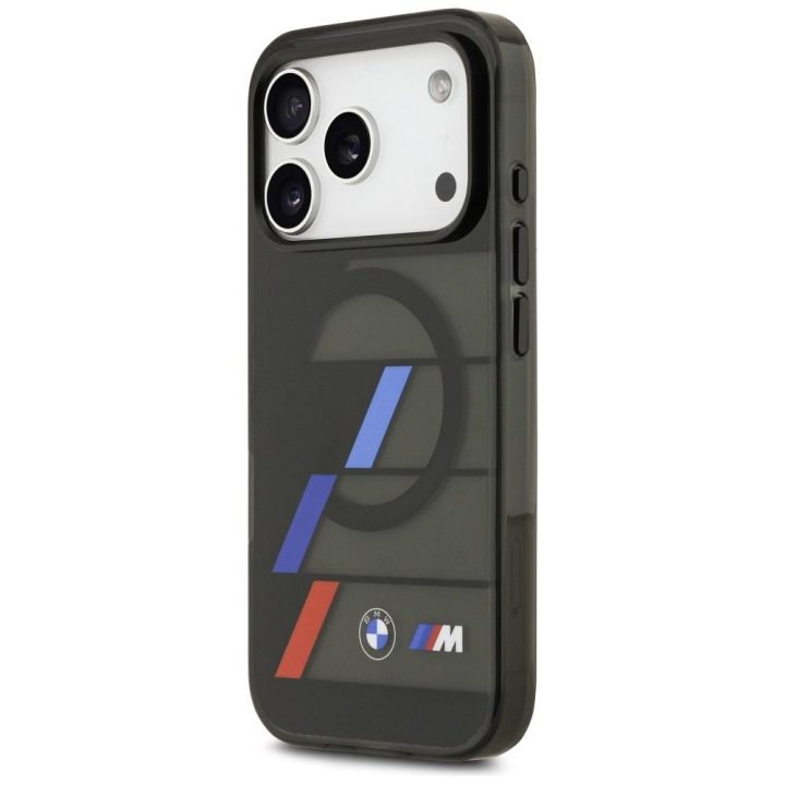 Dėklas iPhone 17 Pro BMW M juodas su magnetu – patikimas pasirinkimas