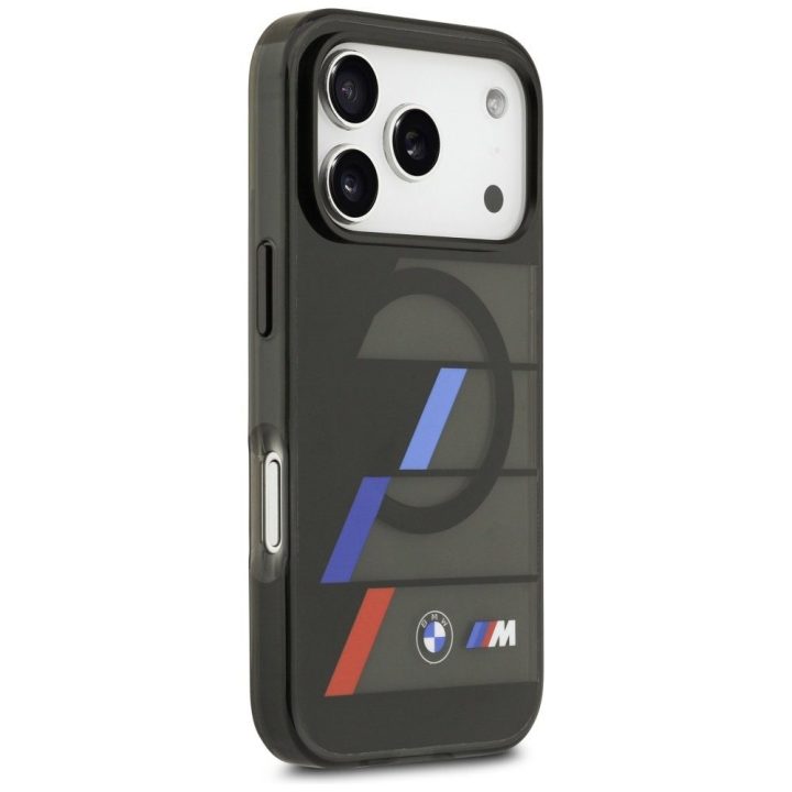 Dėklas iPhone 17 Pro BMW M juodas su magnetu – patikimas pasirinkimas