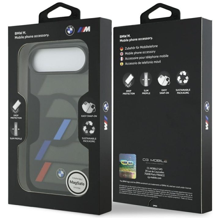 Dėklas iPhone Air BMW M IML juodas su MagSafe – stilingas pasirinkimas