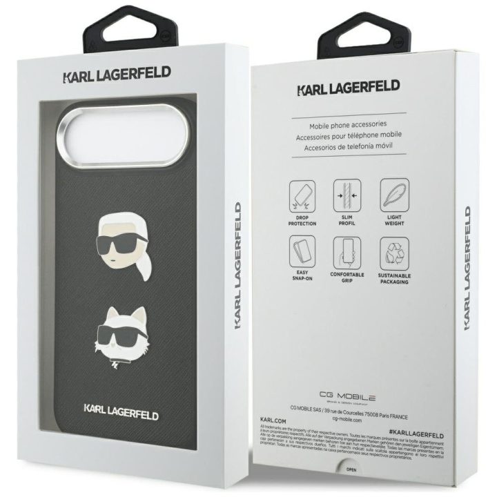 Dėklas iPhone Air Karl Lagerfeld juodas – stilingas pasirinkimas