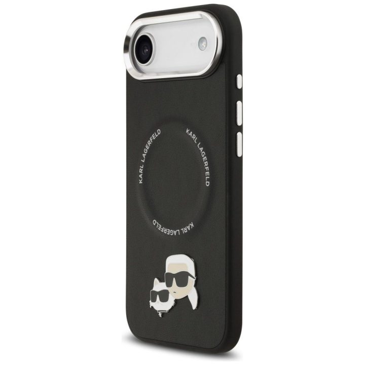 Dėklas iPhone Air Karl Lagerfeld Karl & Choupette juodas – stilingas pasirinkimas