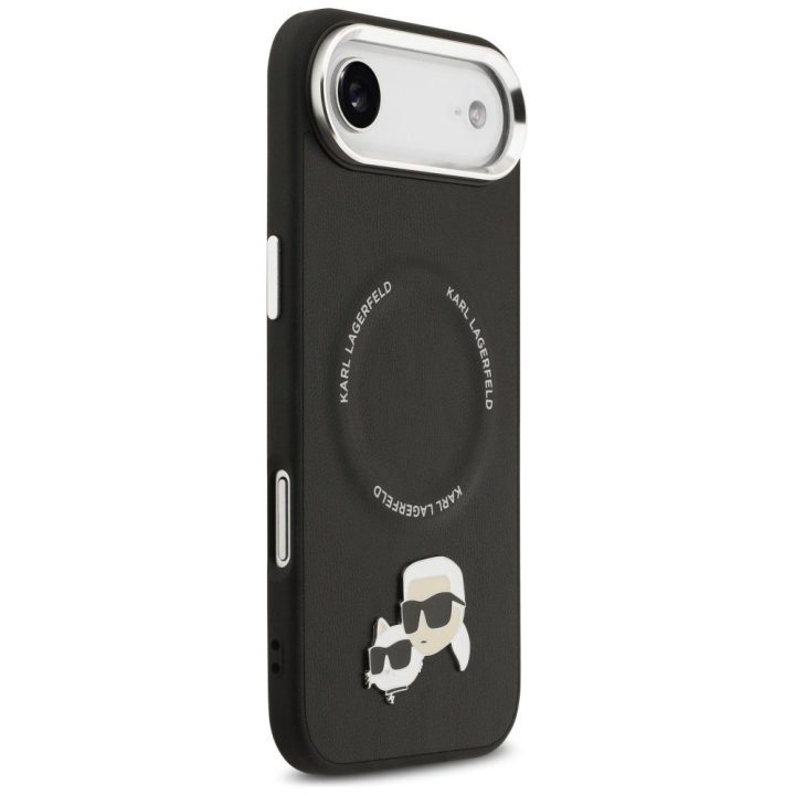 Dėklas iPhone Air Karl Lagerfeld Karl & Choupette juodas – stilingas pasirinkimas