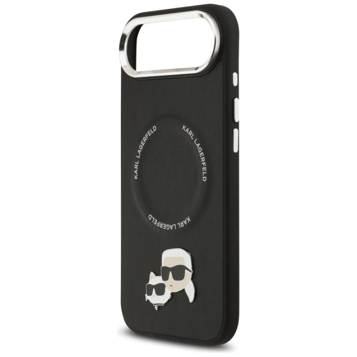 Dėklas iPhone Air Karl Lagerfeld Karl & Choupette juodas – stilingas pasirinkimas