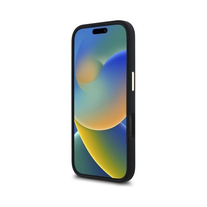 Dėklas iPhone 16 Plus Guess juodas su logotipu – patikimas pasirinkimas