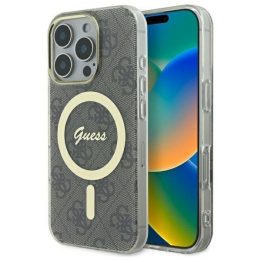 Dėklas iPhone 16 Pro Guess IML 4G rudas – patikimas pasirinkimas