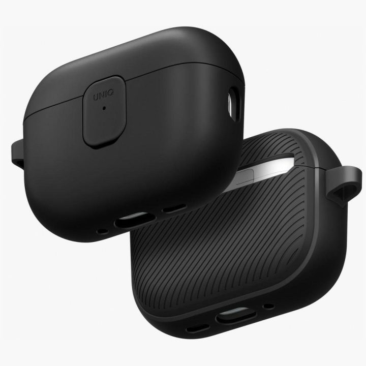 Dėklas AirPods Pro 3 Uniq Clyde juodai pilkas – patikimas pasirinkimas