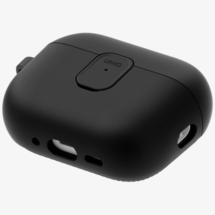 Dėklas AirPods Pro 3 Uniq Clyde juodai pilkas – patikimas pasirinkimas
