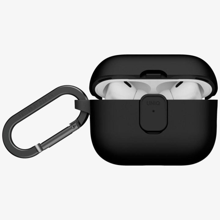 Dėklas AirPods Pro 3 Uniq Clyde juodai pilkas – patikimas pasirinkimas