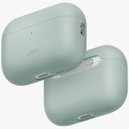 Dėklas AirPods Pro 3 Uniq Lino silikoninis žalias – patikimas pasirinkimas