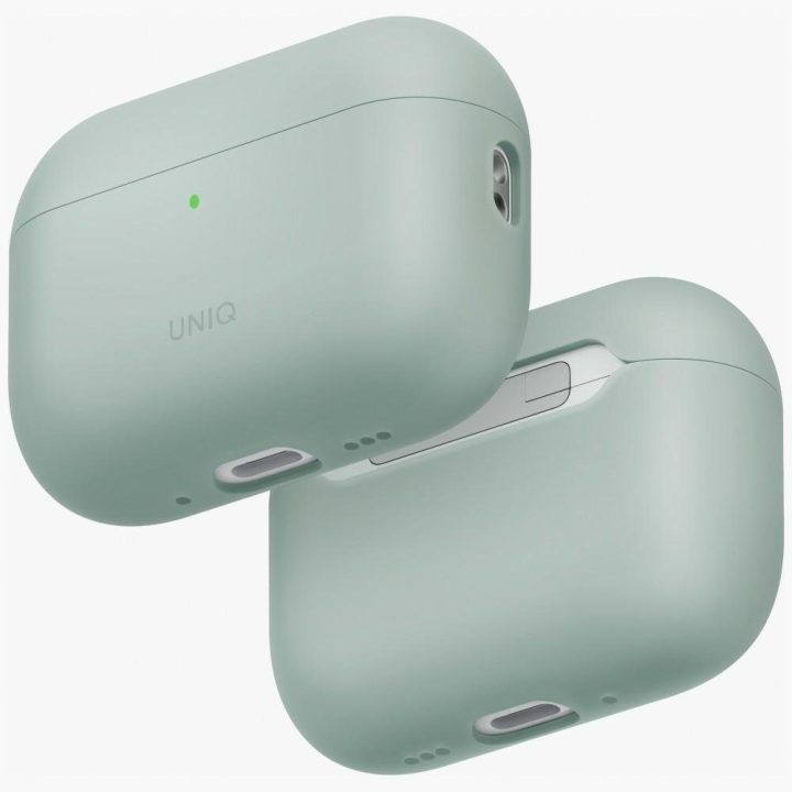 Dėklas AirPods Pro 3 Uniq Lino silikoninis žalias – patikimas pasirinkimas