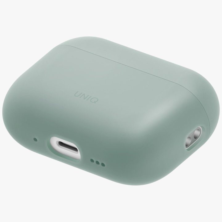 Dėklas AirPods Pro 3 Uniq Lino silikoninis žalias – patikimas pasirinkimas