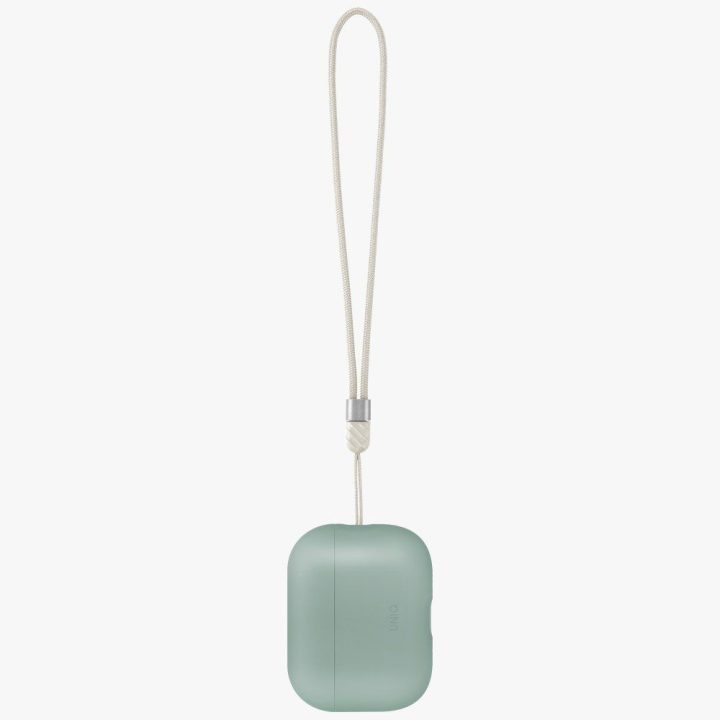 Dėklas AirPods Pro 3 Uniq Lino silikoninis žalias – patikimas pasirinkimas