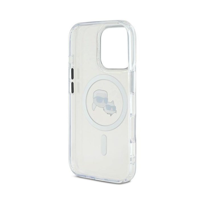 Dėklas iPhone 16 Pro Max Karl Lagerfeld baltas – stilingas pasirinkimas